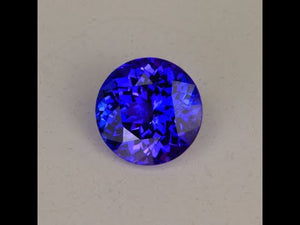 Round Brilliant Cut Tanzanite 6.10 Carats