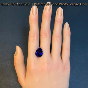 pear shape tanzanite gem size