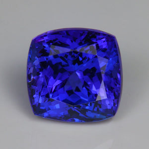 tanzanite gemstone square cushion cut