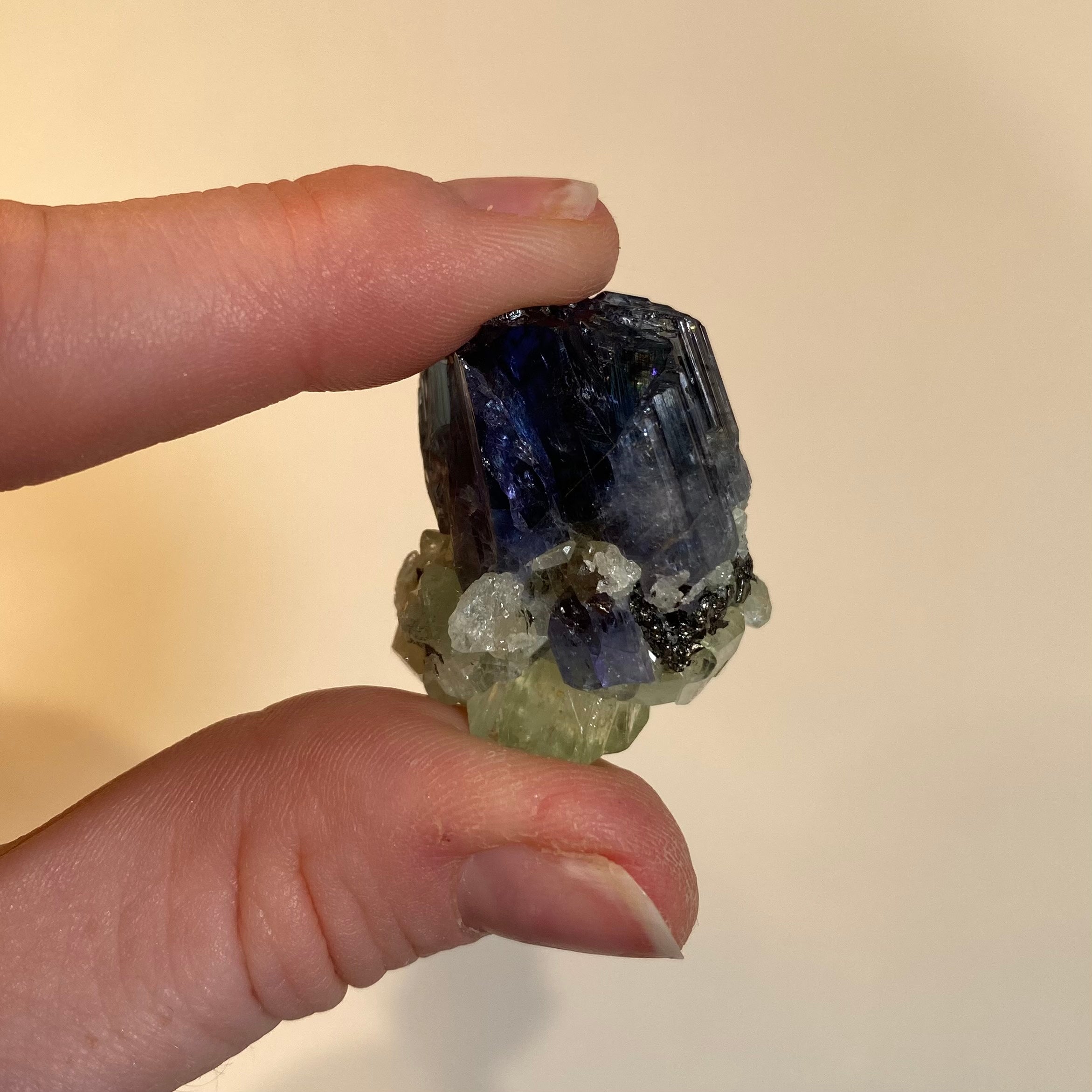91.62ct Tanzanite & Diopside Mineral Specimen - Tanzanite Jewelry 