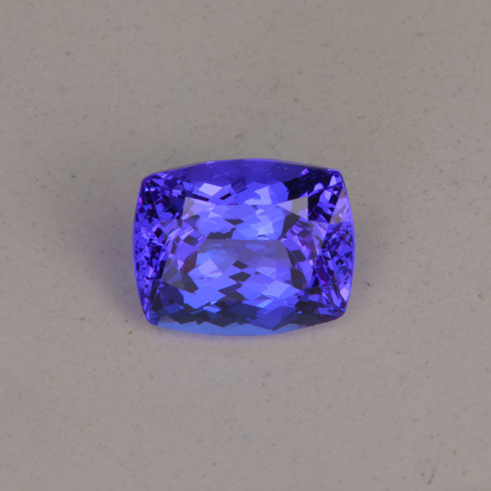 blue violet tanzanite rare gem antique cushion cut