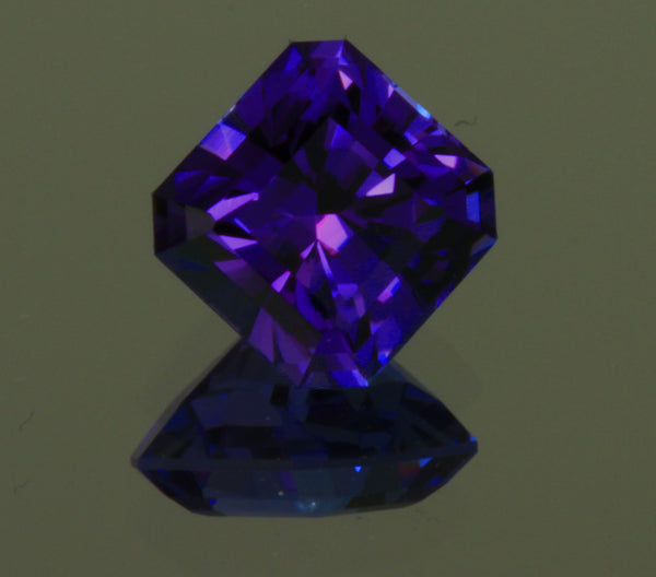 Square Barion Brilliant Style Tanzanite With Excellent Color and Cut