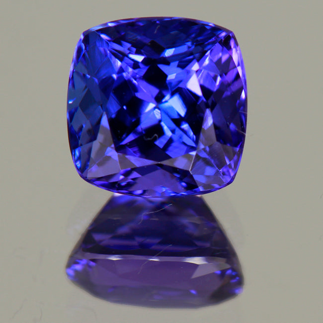 Popular Square Cushion Tanzanite 1.94 Carats - Tanzanite Jewelry Designs