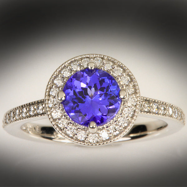 Platinum Tanzanite Ring 1.57 Carats