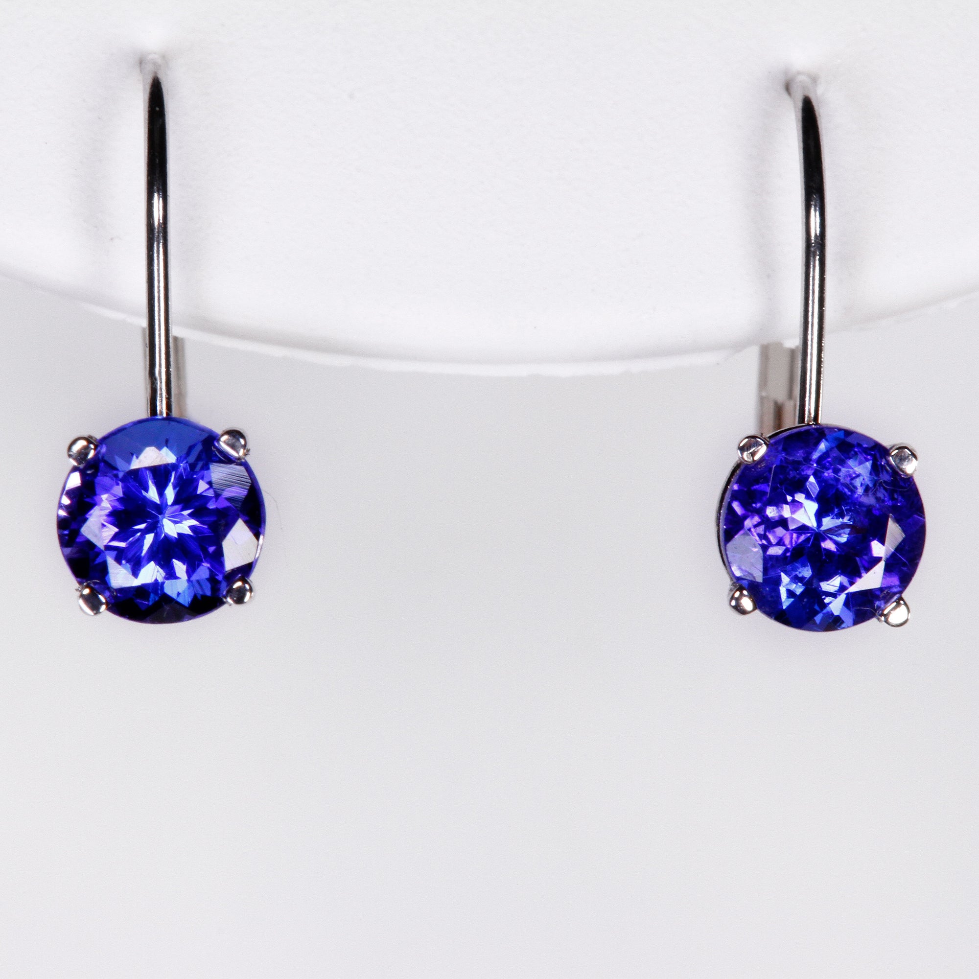 Tanzanite Lever Back Earrings 