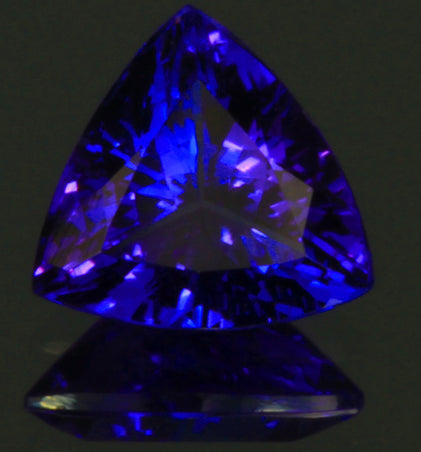 Exceptional 3.59 Carat Trilliant Tanzanite