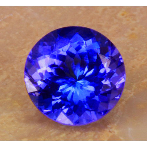 Loose Round Tanzanite Weighs 2.36 Carats With Vivid Color