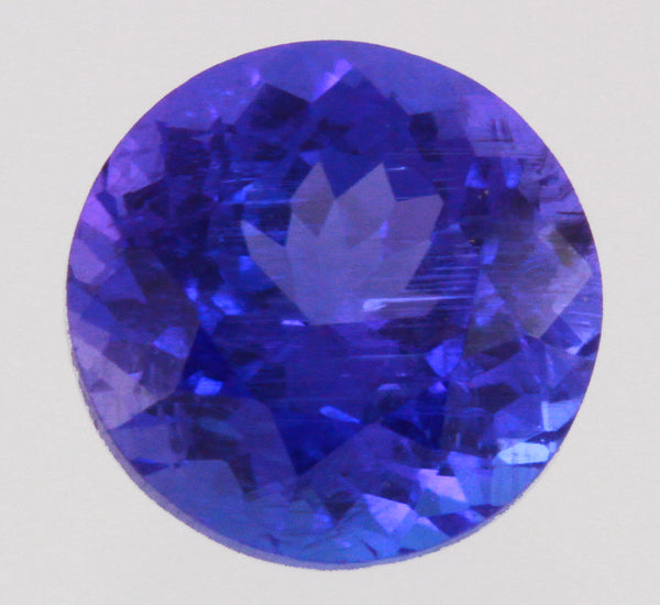 Loose Round Tanzanite Weighs 2.00 Carats With Vivid Color