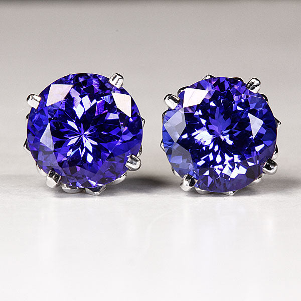 Tanzanite Earrings 6.52 ctw