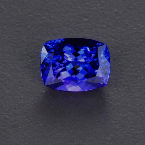 25% OFF Blue Violet Antique Cushion Tanzanite Gemstone 2.59 Carats