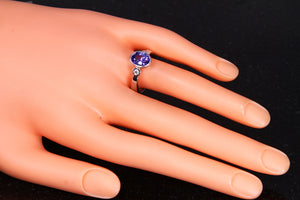 Tanzanite Ring Designed By Christopher Michael 1.60 Carat BVI Color