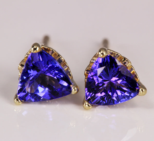 Tanzanite Earrings 1.39 Carat BVV Color