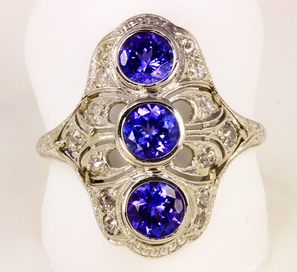 Tanzanite Platinum Ring 1.50 Carat