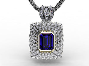 Tanzanite Diamond Pendant