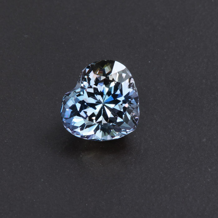 Blue Gray Heart Shape Fancy Tanzanite Gemstone 3.14 Carats