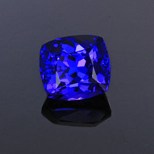 Violet Blue Antique Cushion Tanzanite Gemstone 5.25 Carats
