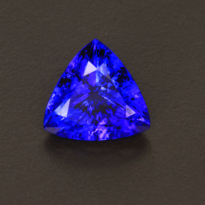 Violet Blue Trilliant Cut Tanzanite Gemstone