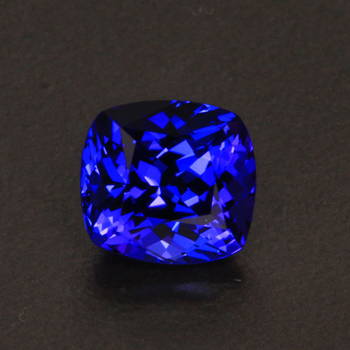 Violet Blue Antique Cushion Tanzanite Gemstone 2.21 Carats