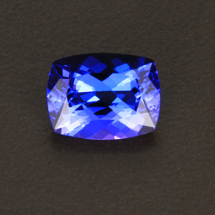 Violet Blue Antique Cushion Tanzanite Gemstone 2.26 Carats