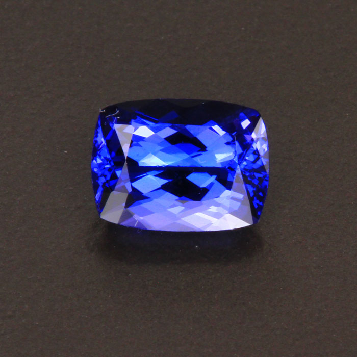 Violet Blue Antique Cushion Tanzanite Gemstone 2.29 Carats