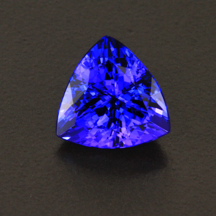 Violet Blue Trilliant Cut Tanzanite Gemstone 3.22 Carats