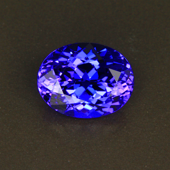 Violet Blue Oval Tanzanite Gemstone 4.47 Carats