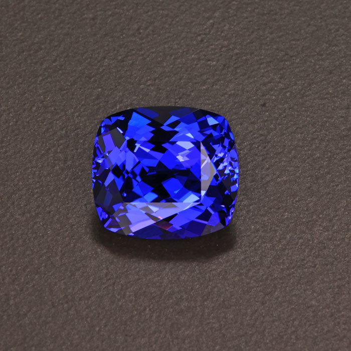 Violet Blue Antique Cushion Tanzanite Gemstone