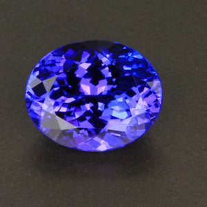 Violet Blue Oval Tanzanite Gemstone