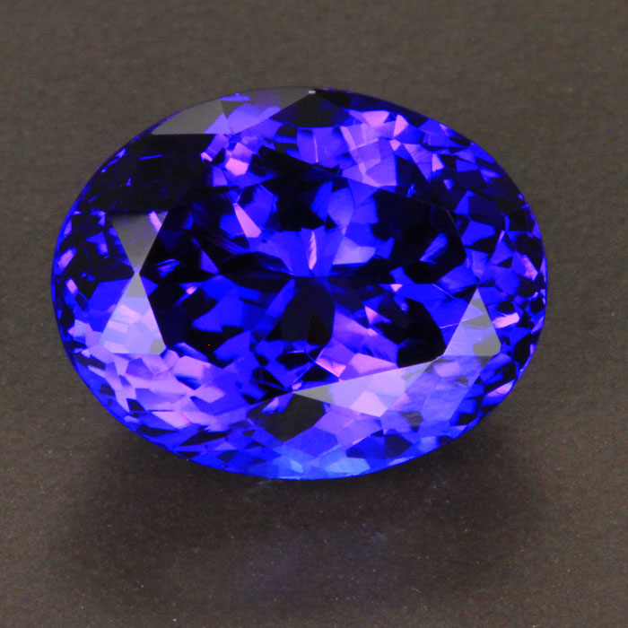 Violet Blue Oval Tanzanite Gemstone 