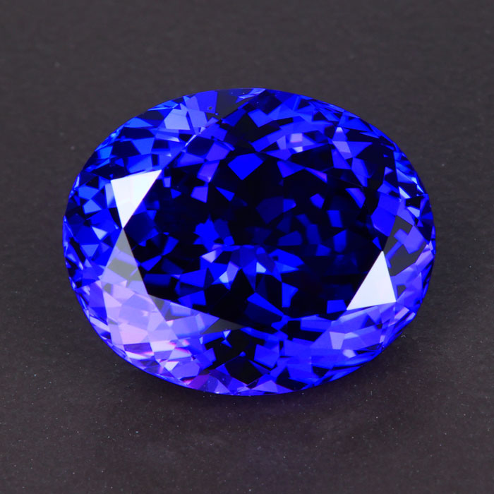 Violet Blue Oval Tanzanite Gemstone 