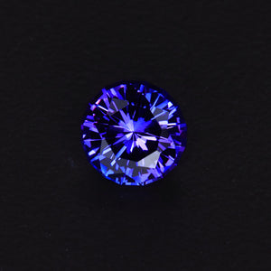 Blue Violet Round Tanzanite Gemstone 1.22 Carats