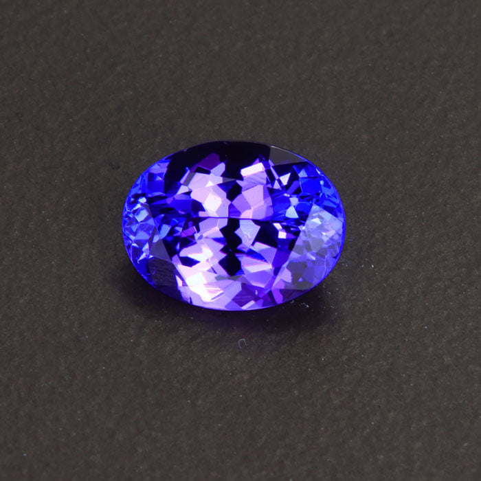 Violet Blue Oval Tanzanite Gemstone 1.68 Carats