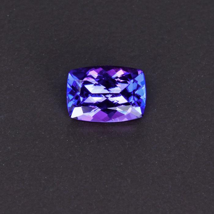 Blue VIolet Antique Cushion Tanzanite Gemstone 1.06 Carats