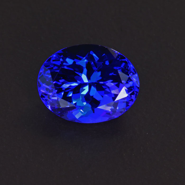 Violet Blue Oval Tanzanite Gemstone 2.43 Carats