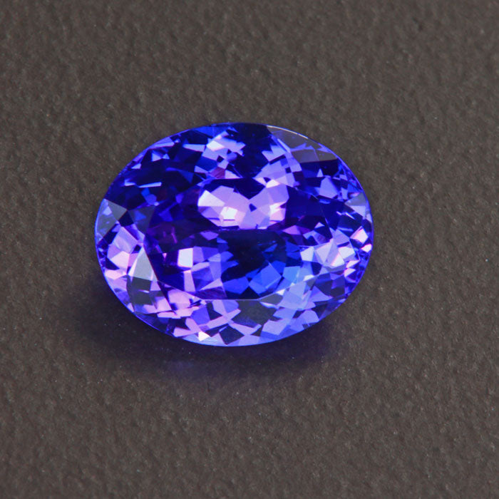 Blue Violet Oval Tanzanite Gemstone 2.12 Carats