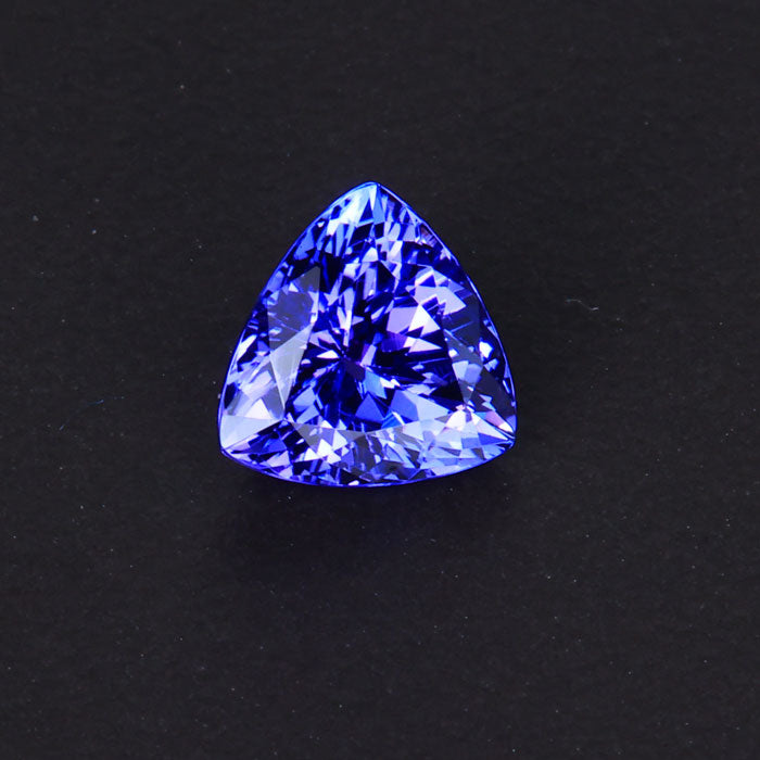 Blue Violet Intense Trilliant Cut Tanzanite Gemstone 1.35 Carats