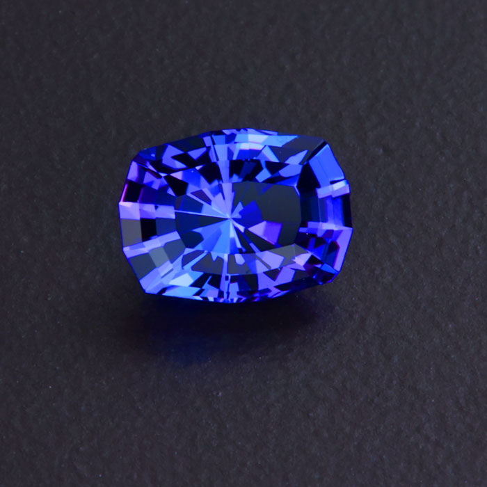 Violet Blue Antique Cushion Tanzanite Gemstone 1.87 Carats