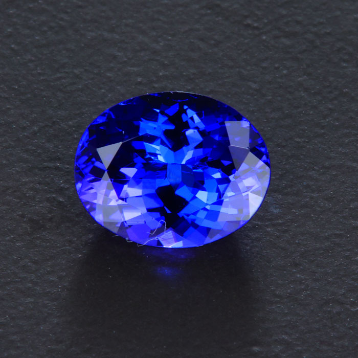 Violet Blue Oval Tanzanite Gemstone 2.68 Carats