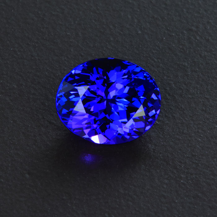 Violet Blue Oval Tanzanite GEmstone 3.51 Carats