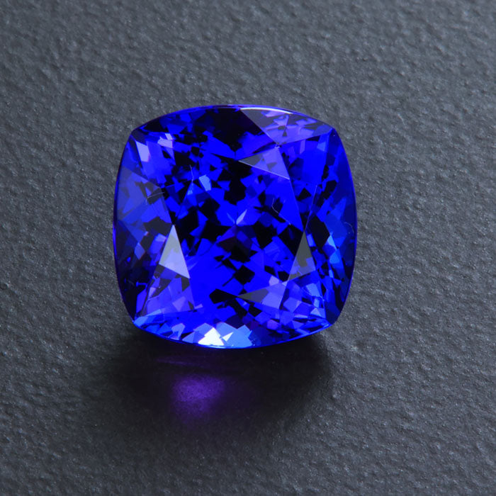 Square Cushion Tanzanite Gemstone 4.75 Carats