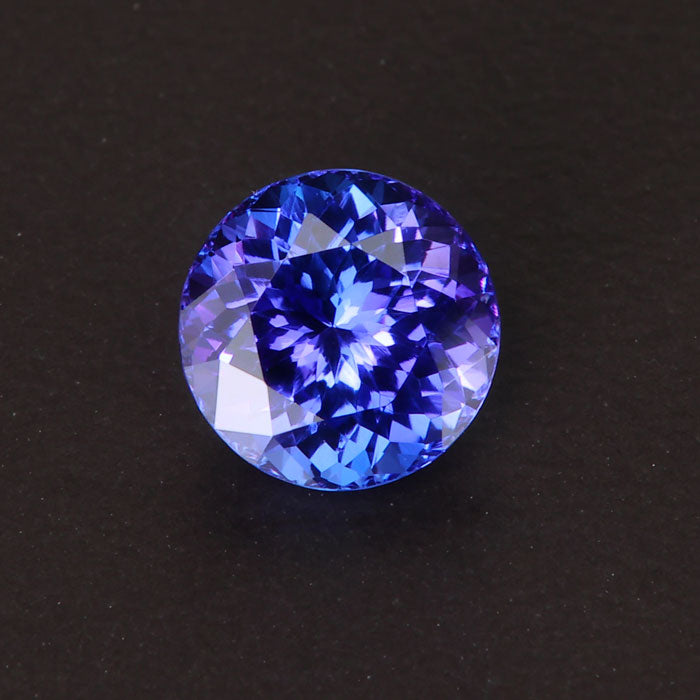 Violet Blue Round Brilliant Cut Tanzanite