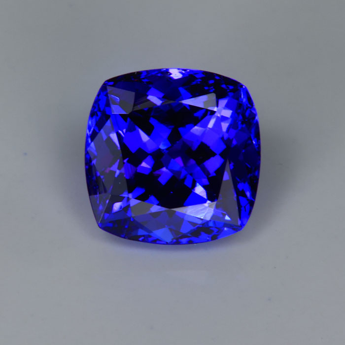 Blue Violet Square Cushion Tanzanite 2.74cts