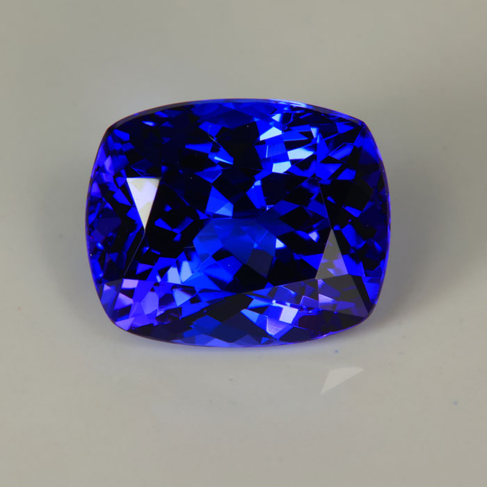 VIolet Blue Antique Cushion Tanzanite