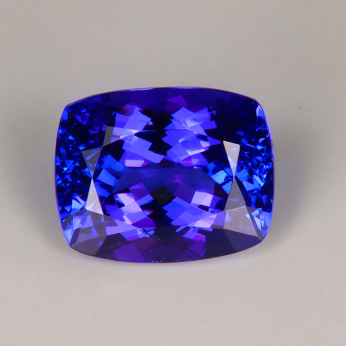 antique cushion tanzanite gem