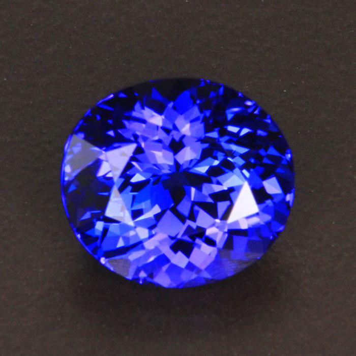 Violet Blue Oval Tanzanite Gemstone 4.85 Carats