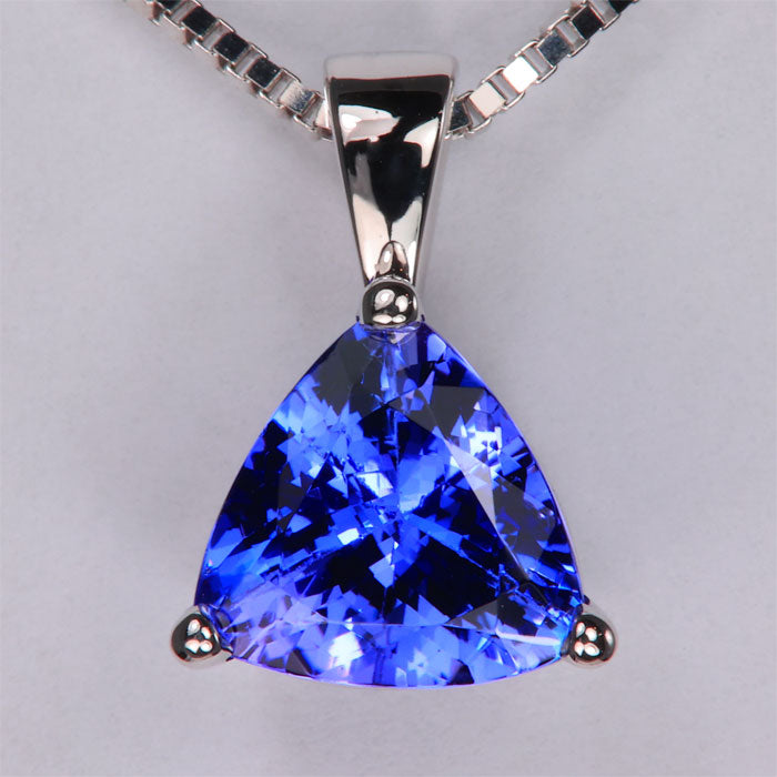 Trilliant Tanzanite Pendant 