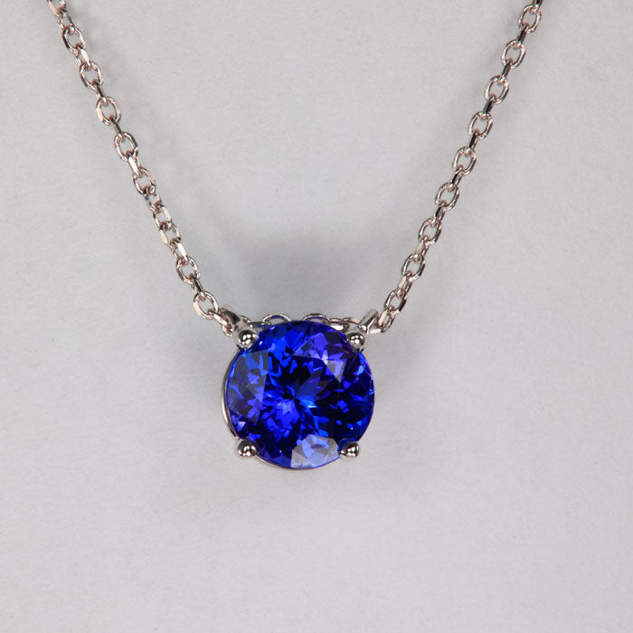 Round Tanzanite Necklace