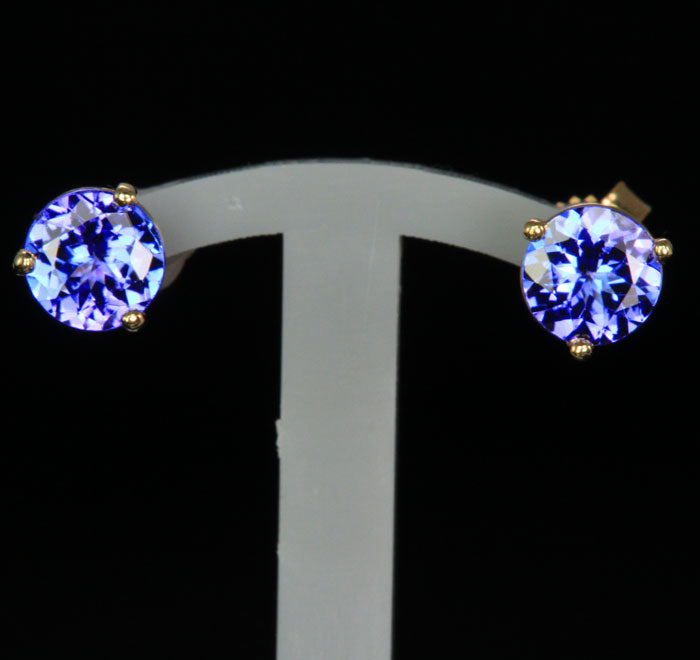 discounts online for sale 4CT Pear Cut Tanzanite & Simulated Diamond 925  Silver Earrings White Gold Plated | americansnowbird.com