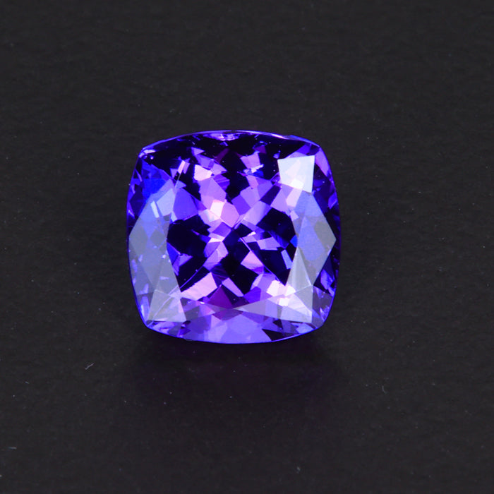 Blue VIolet Square Cushion Tanzanite Gemstone 1.95 Carat