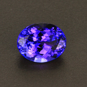 Blue Violet Oval Tanzanite Gemstone 4.09 Carats